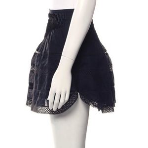 Isabel Marant crochet trim mini skirt